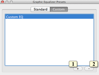Custom Equalizer Presets