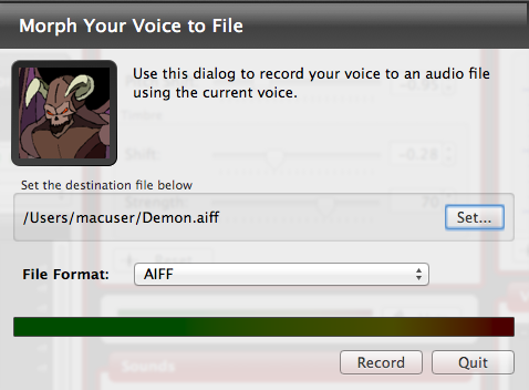 Record File Dialog