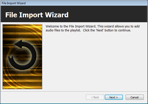 Import Wizard Start