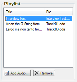 Playlist Audio
