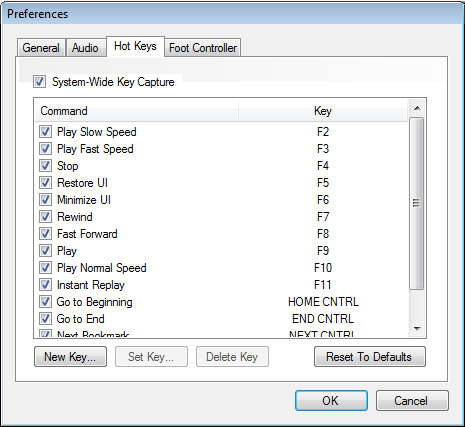 Hot Key Preferences